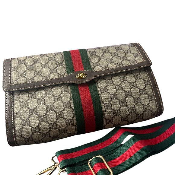 New Crossbody Shoulder Strap Replacement Green/Red Web NWT - Picture 5 of 6